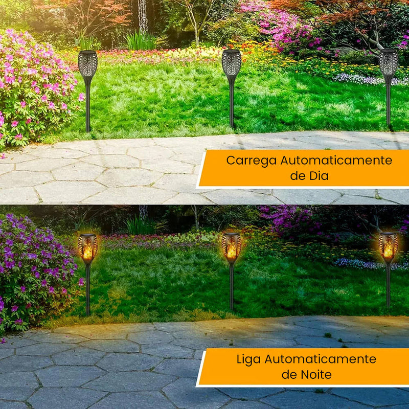 Luminária Solar Tocha LED