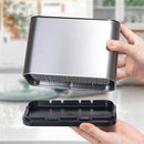 Porta Talheres Aço Inox com Divisórias