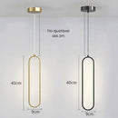 Luminária Oval Pendente LED