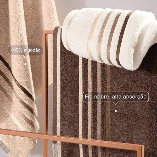 Kit 15 Toalhas Super Banhão de Alta Maciez e Absorção +5 Toalhas de Rosto de BRINDE Luna Shop 